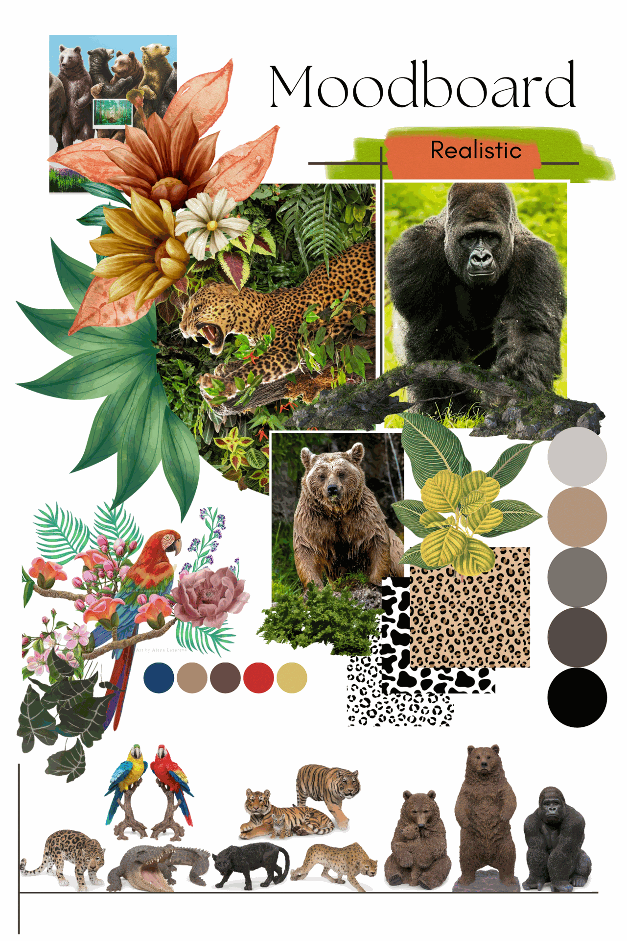 Garden ID mood board Realistic theme