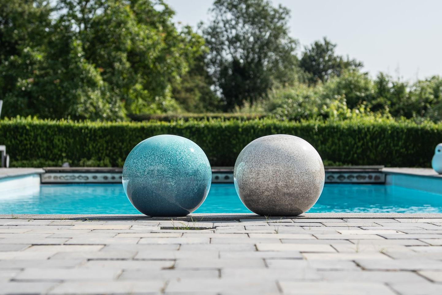 Garden decoration mineral spheres Garden ID