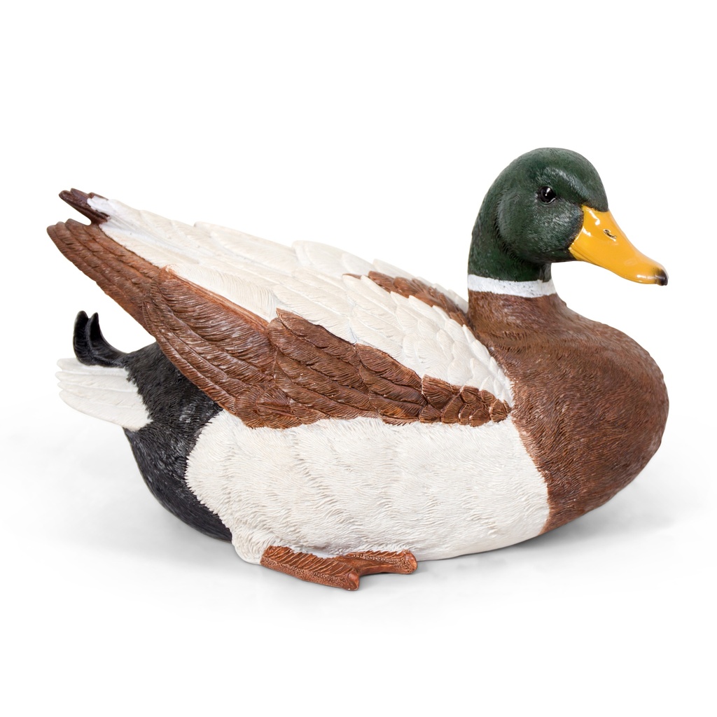 [11154176] Canard colvert décoratif en polyrésine – 19x14xH23 cm – statue naturaliste pour jardin