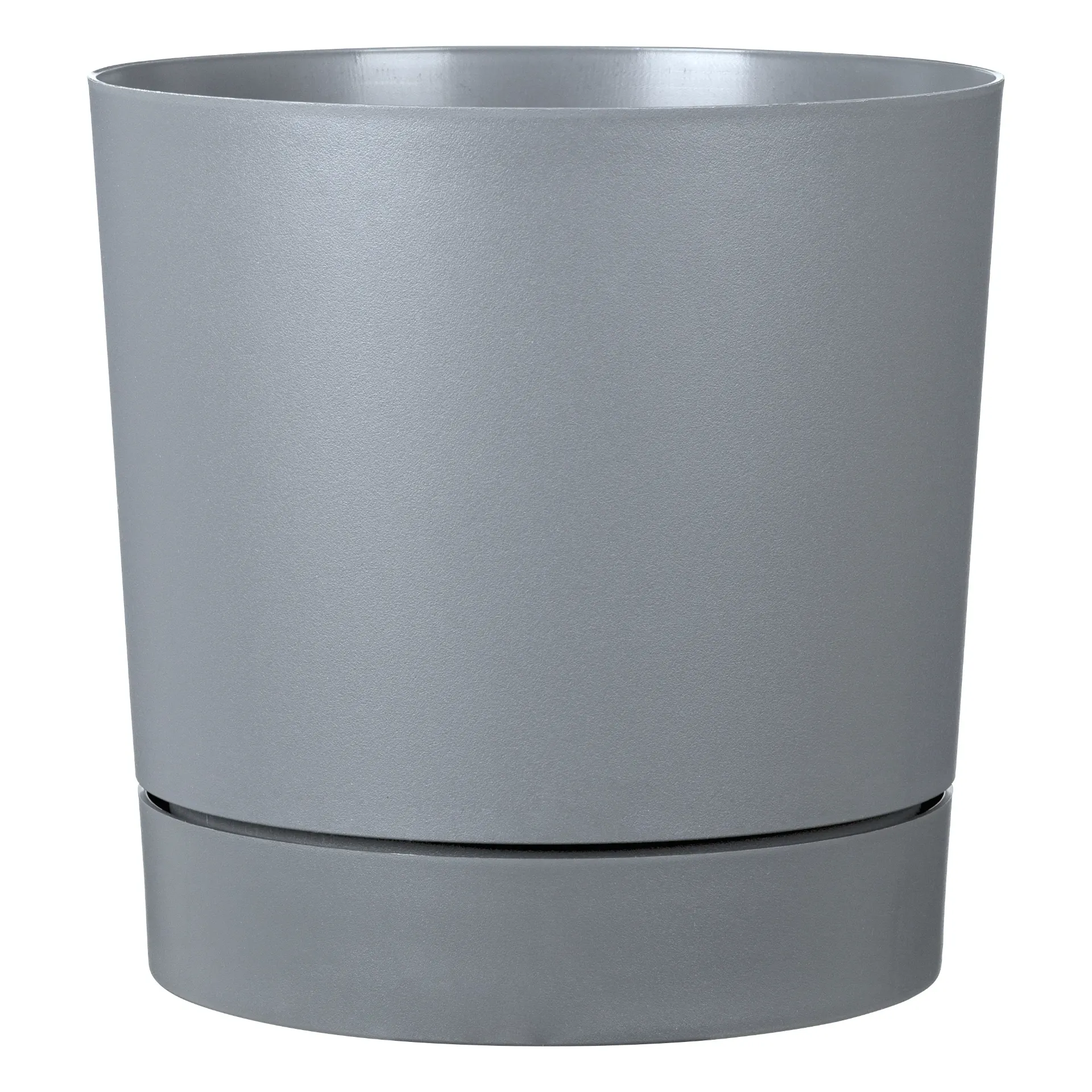 [02044319] TOPF PLANO+WASSERRESERVOIR  (Ø29h29cm, Rein-Grau)